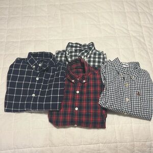 Four boys size 5 button downs- three Janie and Jack, one Gap.